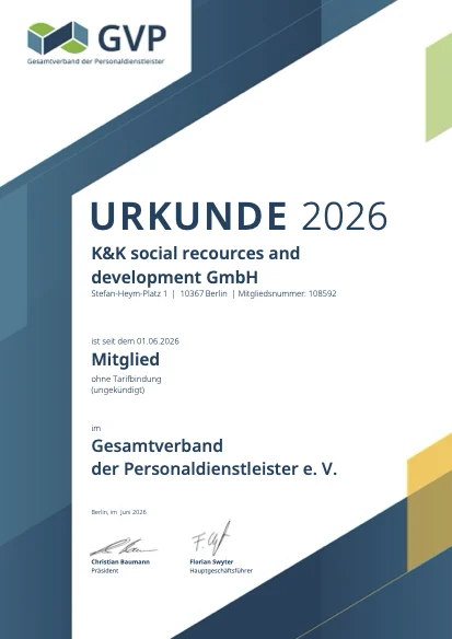Mitgliedsurkunde