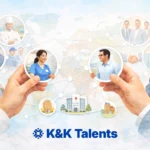 Berufliches Netzwerk über Porträts verbunden