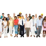 Gruppe von Talenten in verschiedenen Berufen